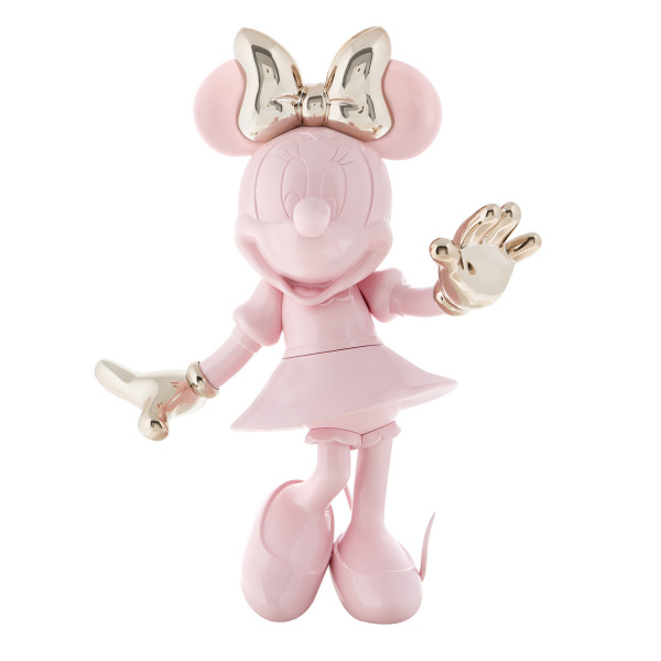 Minnie Lifesize Statue - Glossy Pink & Chromed Rose Gold