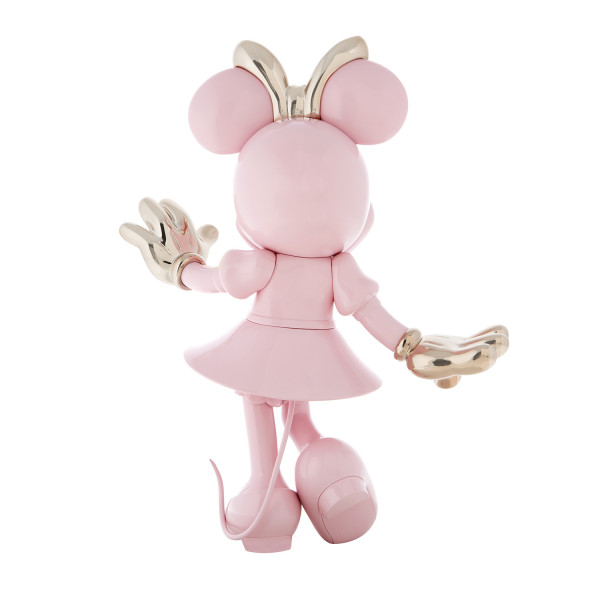 Minnie Lifesize Statue - Glossy Pink & Chromed Rose Gold